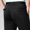 thumbnail image 5 of BiZtdJrK Mens Classic Suits Pants Wrinkle Free Formal Dress Pants Straight Fit Business Pants with Pockets Black XL, 5 of 9