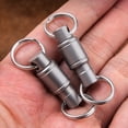 thumbnail image 4 of Metal Keyring With 360 Degree Rotations Detachable Carabiner Clip For Secure Key Organization, 4 of 9