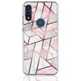 thumbnail image 4 of Motorola Moto E (2020) Case, Rosebono Bling Glitter Sparkle Laser Polygon Marble Graphic Fashion Cute Colorful Skin Cover Shockproof Case for Motorola Moto E (2020) Case, 4 of 5