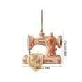 thumbnail image 3 of Seyotauo Sewing Machine Christmas Ornament 2026 - Gifts for Sewers and Quilters for Christmas Tree Decorations, Christmas Keepsake for Hanging Decor, Gifts for Mother Friends Women Sisters, 3 of 6