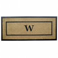 thumbnail image 1 of Nedia Home 18106W 24 x 57 in. Coir &amp; Rubber Frame Mat  Monogrammed W, 1 of 1