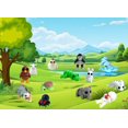 thumbnail image 3 of Juego de minifiguras de animales, 41 piezas, juguete flexible articulado, 3 of 7
