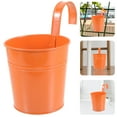 thumbnail image 6 of SWETRACE Hanging Iron Bucket Orange Iron Flower Pot 1Pc 3.9x3.9x3.1in, 6 of 10