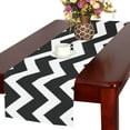 thumbnail image 1 of BSDHOME Black and white chevron Table Runner 14x72 inches, 1 of 4