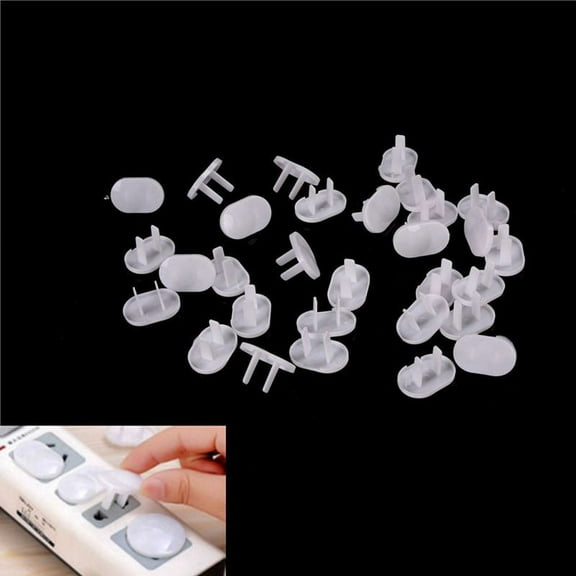 2024 TOP! 50Pcs Anti Plugs Protector Cover Cap Power Socket Electrical Outlet Baby Children Guard Two holes