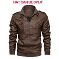2024 HOT New Men‘s Leather Jackets Autumn Casual Motorcycle PU Jacket
