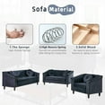 thumbnail image 2 of Modern Sofa Chair Living Room Chair Microfiber Sofa Couch Seat for Living Room, Bedroom, Small Space, Black, 2 of 6