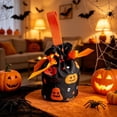thumbnail image 2 of Qocolcyl Pumpkin Ghost Print Halloween Drawstring Candy Bag, Reusable Fabric Trick Or Treat Gift Pouch, Halloween Decor, Indoor Outdoor Party Favor Snack Storage Bag Holiday Goodie Carry Supplies, 2 of 6