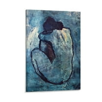 Spanish Cubist Painter Pablo Picasso Blue Nude Poster Picture Print Wall Art Poster Painting Canvas Posters Artworks Gift Room Aesthetic 12x18inch(30x45cm)
