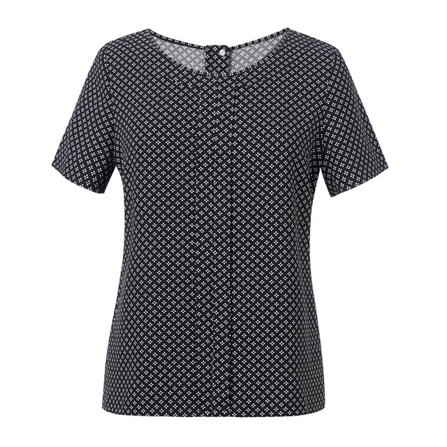 Brook Taverner - Camisa de manga corta modelo Verona para mujer (Negro/Blanco) Brook Taverner UTRW5380_blackwhite