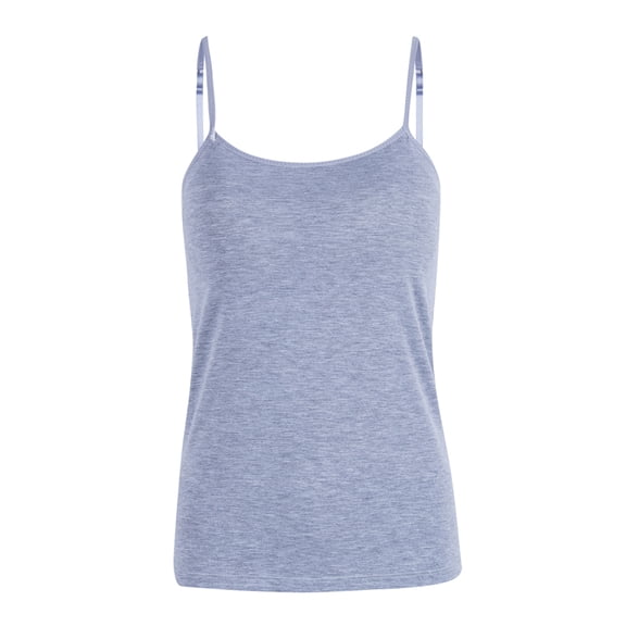 Wsevypo Women's Sleeveless Adjustable Built In Bra Padded Bra Tank Tops Camisole