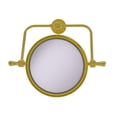 thumbnail image 1 of Allied Brass RDM-4-2X-UNL Rétro Dot Collection Miroir Pivotant Mural 8 Po. dia. avec 2X Grossissement & 44; Laiton Non Laqué, 1 of 1