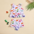 thumbnail image 3 of Emy Dola Baby Infant 2-Piece Swimsuit Toddler Girl's Ruffle Bathing Suit Kids Summer Beach Tankini Swimwear Sets 1-6 Years, 3 of 7