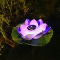 thumbnail image 5 of Swimming Pool Floating Lamp Solar Lotus Lights Waterproof Led Flower, 5 of 5