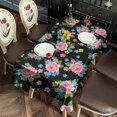 thumbnail image 2 of Pioneer Flower Floral Print Pattern Rectangle Tablecloth 60"x102", Waterproof Polyester Table Cloth, Wipeable Spillproof for Dining Camping Indoor Outdoor, 2 of 6