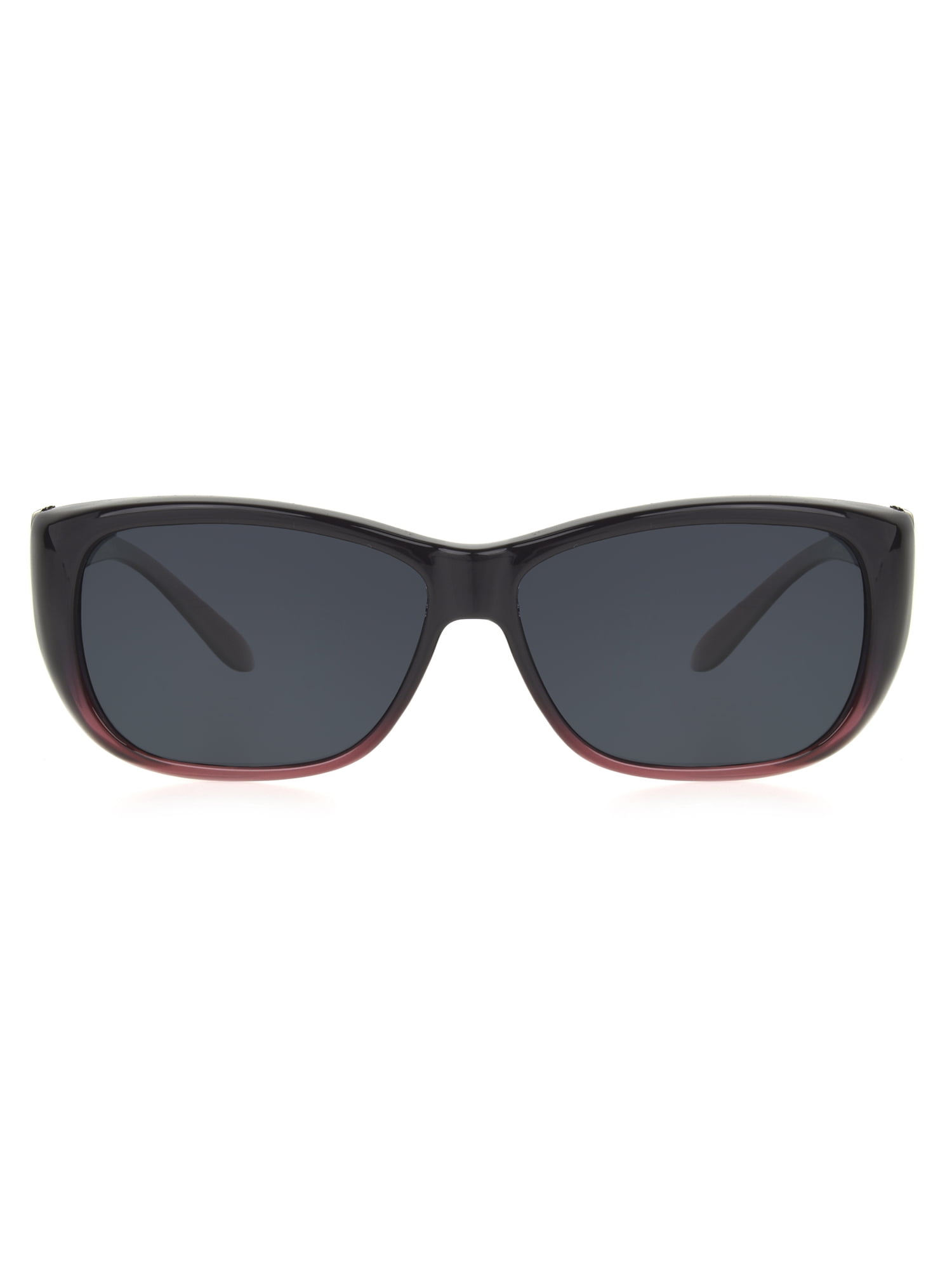 Foster Grant TruPolar Black Rectangle Polarized Sunglasses