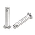 thumbnail image 4 of Uxcell Single Hole Clevis Pins 6mm x 25mm Flat Head 304 Stainless Steel Link Hinge Pin 4Pcs, 4 of 5