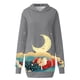 thumbnail image 4 of WILLBEST Sudaderas de Mujer, Vestido Navideño, Vestido de Noche de Mujer, Sudadera Navideña de Moda con Capucha y Bolsillo Tipo Bolso, Sudadera Estampada, Falda de Moda Mediana, 4 of 4