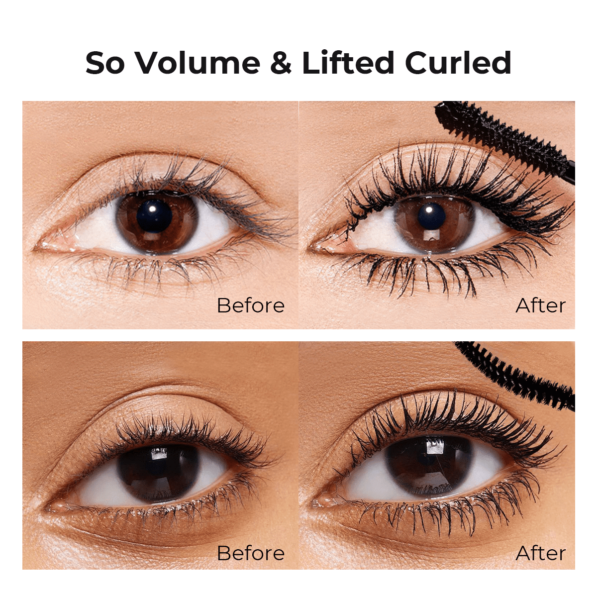SACE LADY Black Mascara Waterproof Volume Lengthening Smudge-proof Eyelashes Eye Makeup 6g