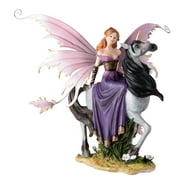 Young Fairy Princess On Unicorn Horse Figure Figurine Fantasy Collectible Sculpture Statue Decor Decoration