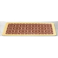 thumbnail image 5 of Set of 15 pieces Diamond Brown High Quality for Bathroom Toilet Rug 17" x 18",Bath Mat 18" x 30" Non slip , 1 shower curtain 70" x 72", 12 rings covered Machine Wash, 5 of 6