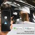 thumbnail image 3 of Dual Electronics 7" Touchscreen Car Stereo Receiver with Wireless Apple CarPlay & Android Auto – Double DIN, Bluetooth, USB – XDCPA73W (New), 3 of 12
