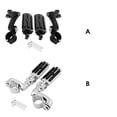 thumbnail image 3 of Pedal trasero de la motocicleta Modificación Aleación Ajustable Pedales de 360 ​​grados Repuesto de piezas para VT1100 VTX1300 con soporte Black 1 par kenally VI002313-01, 3 of 7