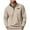Khaki, variant on Mens Quarter Zip Sweatshirts Long Sleeve Stand Collar Casual Pullover Fall Sweatshirt Yellow XL(XL)