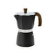 thumbnail image 1 of Cafetera Moka de 3 Tazas, Cafetera ExpréS, Cafetera Cubana, Herramienta para el Hogar y la Oficina (150 Ml, Negra), 1 of 8