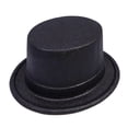 thumbnail image 3 of 2pcs Glitter Fedora Hat Performance Hat Party Cosplay Magician Party Supllies (Black), 3 of 3