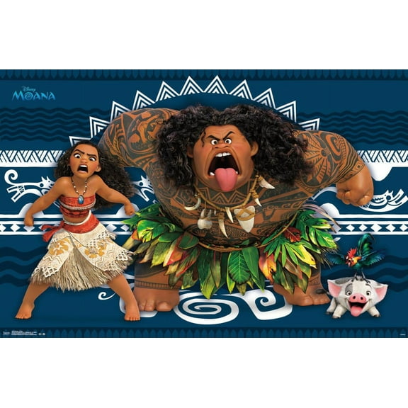 Disney Moana - Faces Wall Poster, 22.375" x 34"