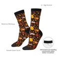 thumbnail image 4 of Fuzoiu Autumn Forest Small Animals Lazy Print Athletic Crew Socks for Men & Women,Casual Crew Socks,Above Ankle Crew Socks for Business, Casual, 4 of 6