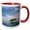 Red/White, variant on 3drose, Panama. San Blas Islands - Sa15 Rbe0007 - Ralph H. Bendjebar, 11oz Two-tone Red Mug