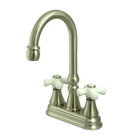UPC 663370116902 product image for Kingston Brass KS2498PX Two Handle 4 inch Centerset Bar Faucet without Pop-Up Ro | upcitemdb.com
