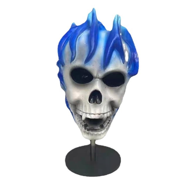 Estatuilla de escultura de moderna de resina, vitrina de Hotel, vitrina , estatuas de Halloween, decoración para sala de Azul