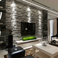 thumbnail image 2 of 1 Roll American Retro Brick Pattern Self-adhesive Wallpaper, Instant Paste, Pvc Wallpaper, For Live Background Wall Coffee Shop Living Room Fireplace Background Wall Decoration, 2 of 4