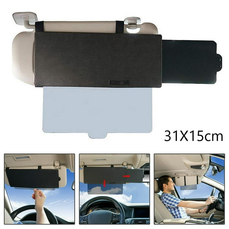 Sun Visor Extender for Cars, Car Sun Visor Extension Extender Shield Front  Side Casement Shade Anti-Glare Truck 