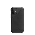thumbnail image 2 of UAG iPhone 12 Mini Case [5.4-inch screen] Flip Folio Cover with Card Slots & Viewing Stand Feather-Light Rugged Metropolis Protective Cover, Italian Leather LTHR ARMR Black, 2 of 5