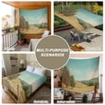 thumbnail image 6 of Turquoise Sky Hills Tapestry for Bedroom Wall Hanging Tapestry, Vintage Country Landscape Ceiling Backdrop Tapestries Poster Blanket Wall Decor for Teens Room Living Room Dorm 51" x 59", 6 of 8