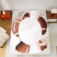 thumbnail image 5 of Homewish Sport Football 4-Piece Full Size Sheets For Children Teens Adults,Ball Game Bed Sheets,Gamer Rugby Lightweight Sheet Sets,Ultra Soft Home Decor, 5 of 7