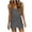 Gray, variant on Summer Romper Loose Fit Csual Overalls with Pockets Lightweight Sleeveless V Neck Drawstring Jumpsuits