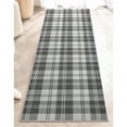thumbnail image 6 of Well Woven Apollo Flatwoven Plaid Dark Grey 2' x 5' Runner Rug, 6 of 7