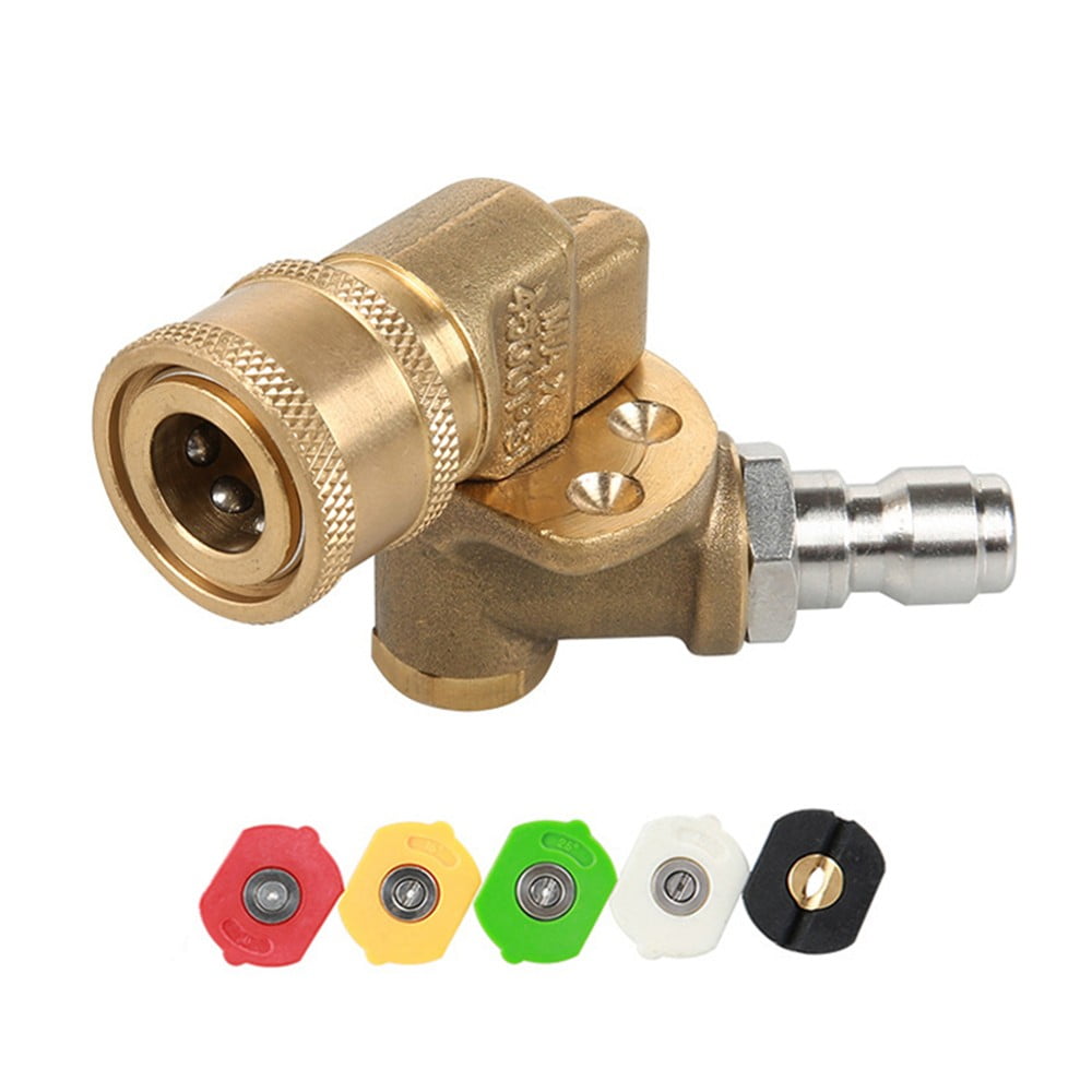 1/4" Quick Connect Pressure Washer Turbo Joint Nozzle Rotating 2.5 GPM 4500PSI 