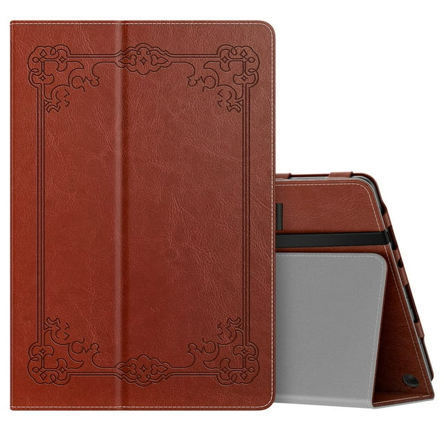 Moko Funda Compatible Con La Nueva Tablet Kindle Fire Hd 10 Y 10 Plus (Versión 2023/2021 De 13.A/11.A Generación) De 10.1" - Funda Delgada Y Plegable Con Soporte Y Encendido Automático/Reposo Retro