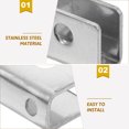 thumbnail image 3 of Minkissy 8PCS Clear Mirror Clips Stainless Steel Mounting Hardware for Fixed Panel Glass Support, 3 of 8