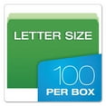 thumbnail image 5 of Pendaflex 152-BGR Two-Tone File Folders, Straight Cut, Top Tab, Letter, Green/Light Green, 100/Box, 5 of 6