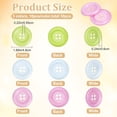 thumbnail image 2 of 30Pcs 3 Colors Buttons Plastic Flat Round Large Resin Craft Flatback Button Mixed 4 Holes Waterproof for Crochet Knitting Arts Projects Hand Made Gifts Sorting DIY DIY, 2 of 5