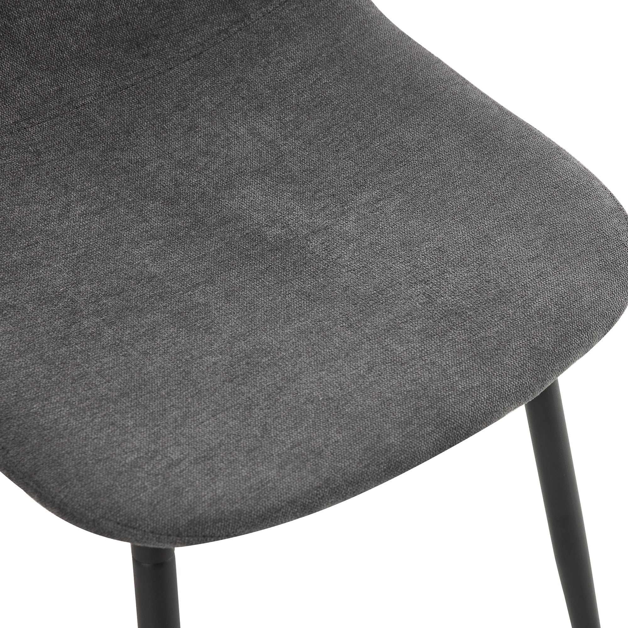 Sailvan Modern Linen Fabric Dining Chairs, 4-Pack, Sturdy Metal Legs with Anti-Slip Feet