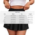 thumbnail image 3 of QATAINLAV Summer Shorts for Women Drawstring Elastic High Waist Flowy Mini Skirts Casual Tiered Ruffle Golf Tennis Short Skorts Blue XL, 3 of 9