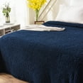 thumbnail image 5 of Mainstays Sherpa Blanket, King, Blue, 5 of 5